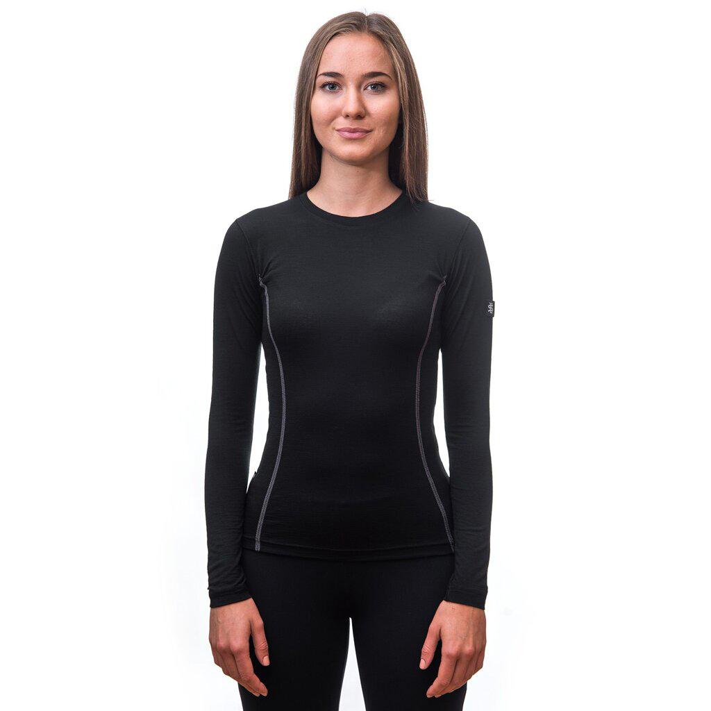 Термофутболка жіноча Sensor Merino Active LS black 11109024, SW11MA-black-XL — 3