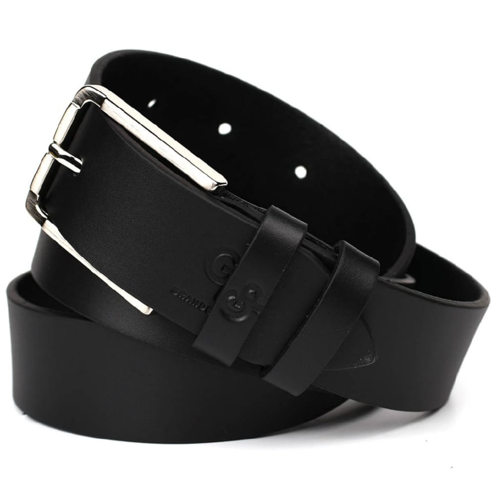 Кожаный ремень черный 35мм Grande Pelle 310012500 — 3