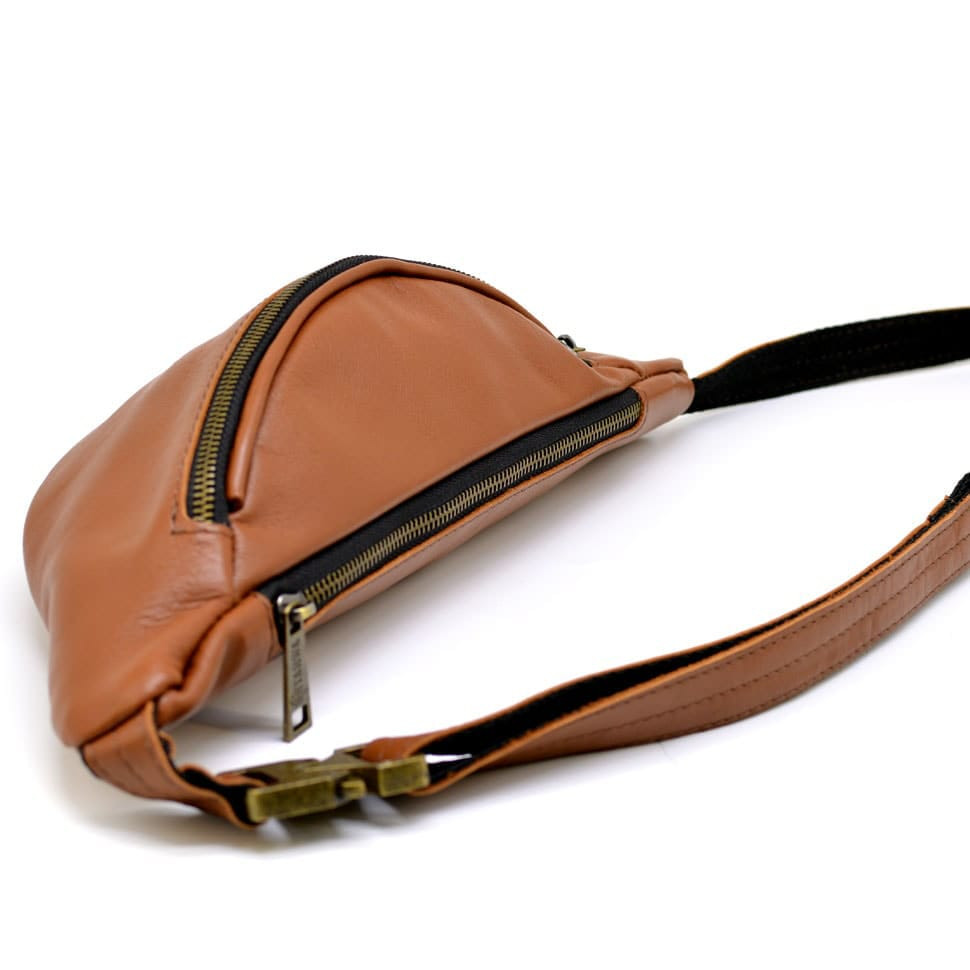 Кожаная сумка на пояс из натуральной кожи TARWA GB-3035-3md — 4