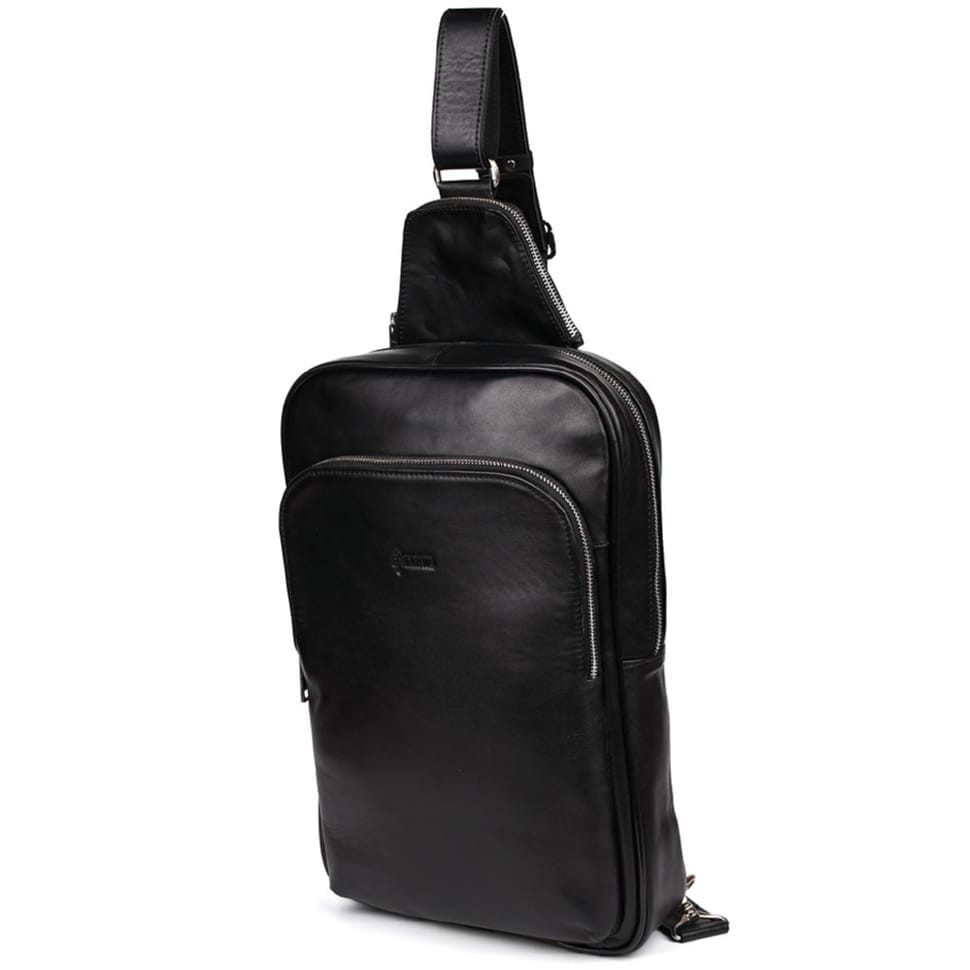 XL слинг, кожаный рюкзак на одно плечо TARWA GA-0105XL-4lx — 3