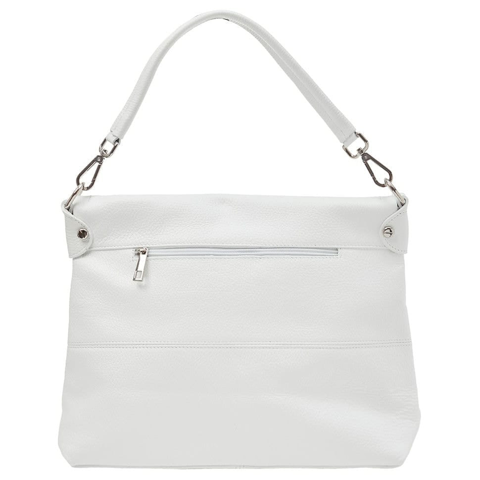Кожаная женская сумка Virginia Conti Italy - Art03180white — 4