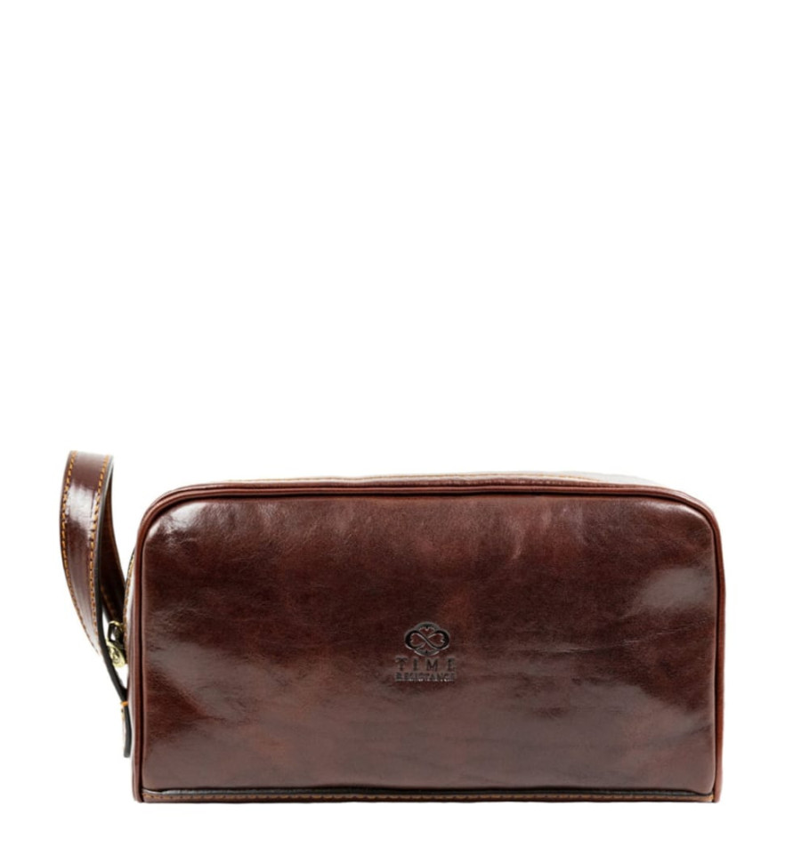 Кожаная косметичка Dopp Kit - All the Kings Men - Коричневый цвет - Time Resistance 5196901 — фото 1
