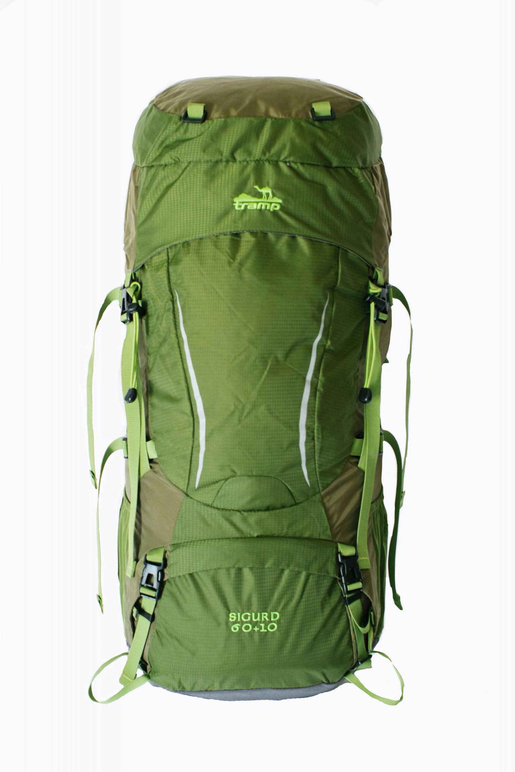 Рюкзак Tramp Sigurd туристичний зелений/олива 60+10л UTRP-045 — фото 1