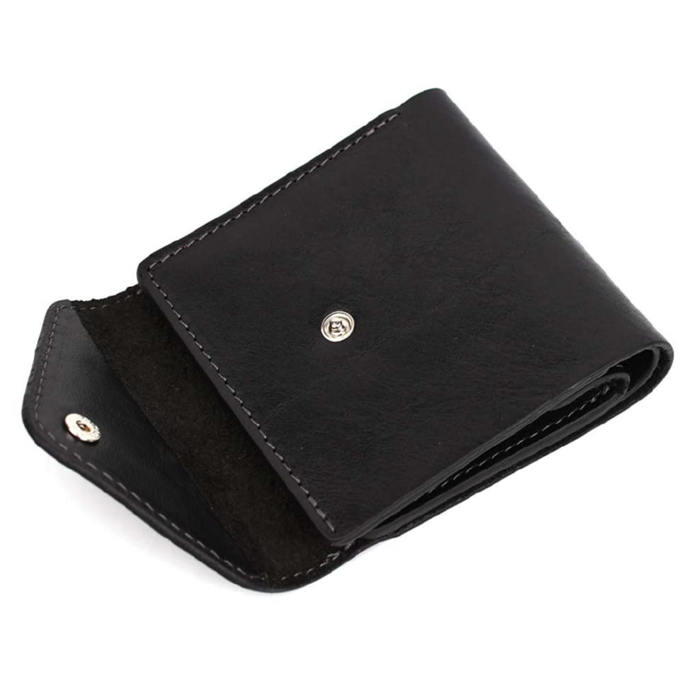Мужское кожаное портмоне черное Grande Pelle 546610 — 3