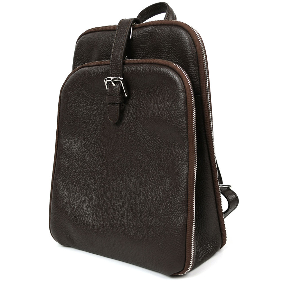 Кожаный итальянский рюкзак Firenze HB03334C кофейный