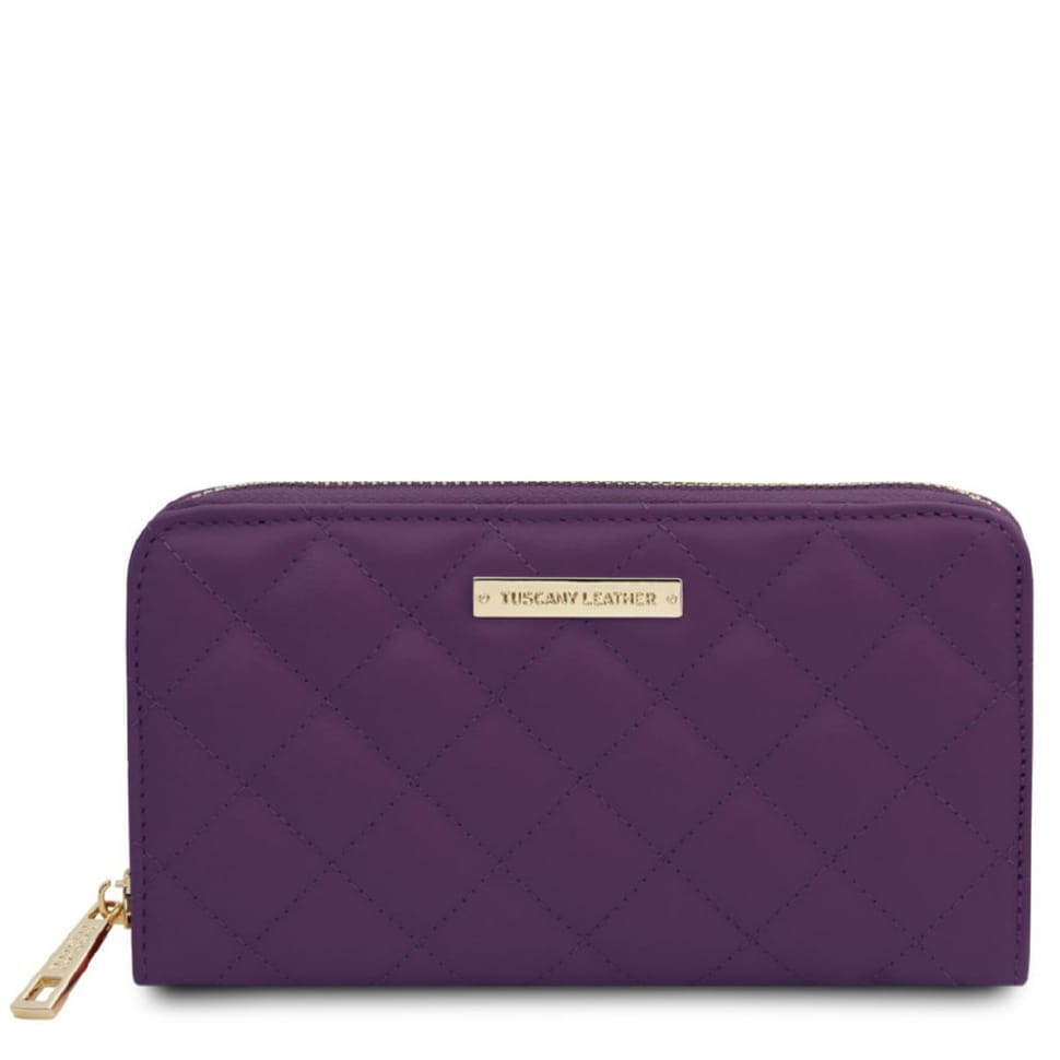Мягкий женский кошелек на молнии Penelope Tuscany TL142316 (Фиолетовый)