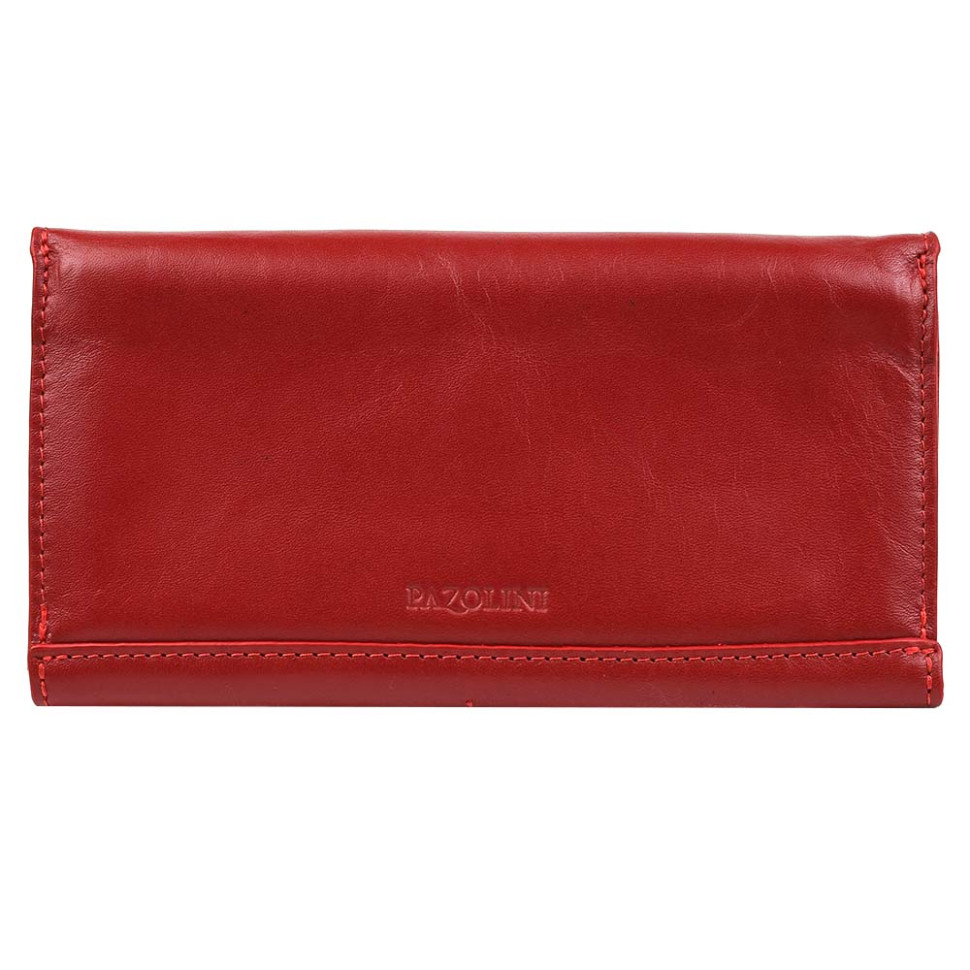 Женский кожаный кошелек Pazolini CP3660 красный — 3