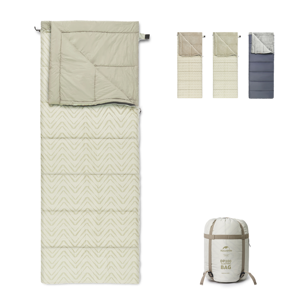 Спальний мішок Naturehike DP100 CNK2300SD012, бежевий — 2