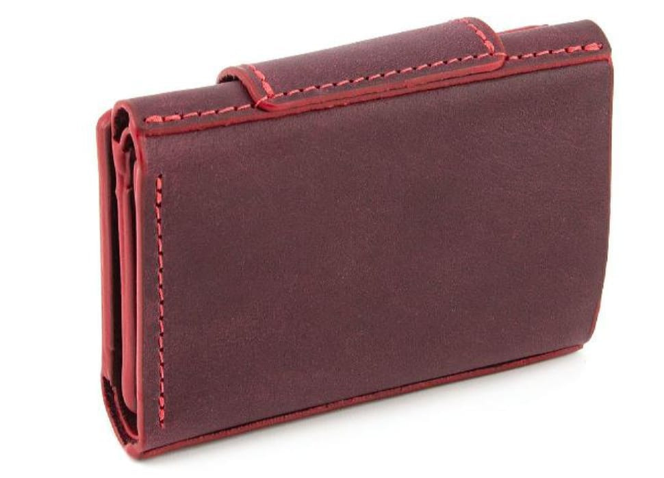 Портмоне, матовая кожа бордо Grande Pelle 504161 — 2