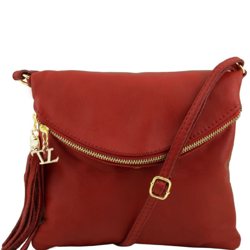 Женская кожаная сумка Tuscany Leather Young Bag TL141153 (Dark red) — фото 1