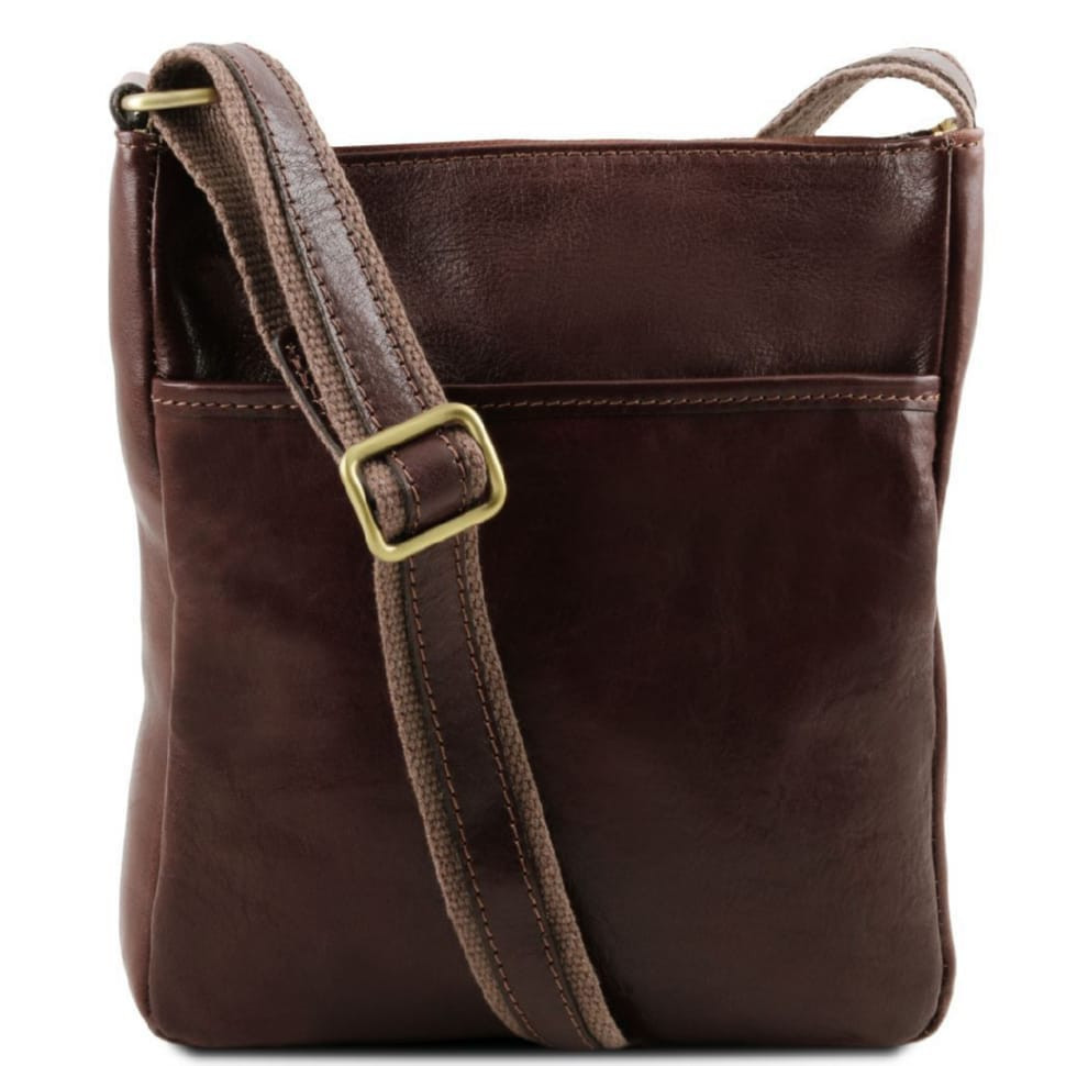 JASON - Мужская кожаная сумка через плечо Tuscany Leather TL141300 (Темно-коричневый) — 2
