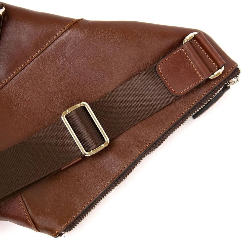 Чоловіча нагрудная сумка слинг кобура Grande Pelle 721623 — 4