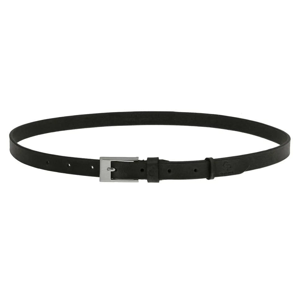 Женский кожаный тонкий ремень Labbro черный Grande Pelle 230300300 — 2