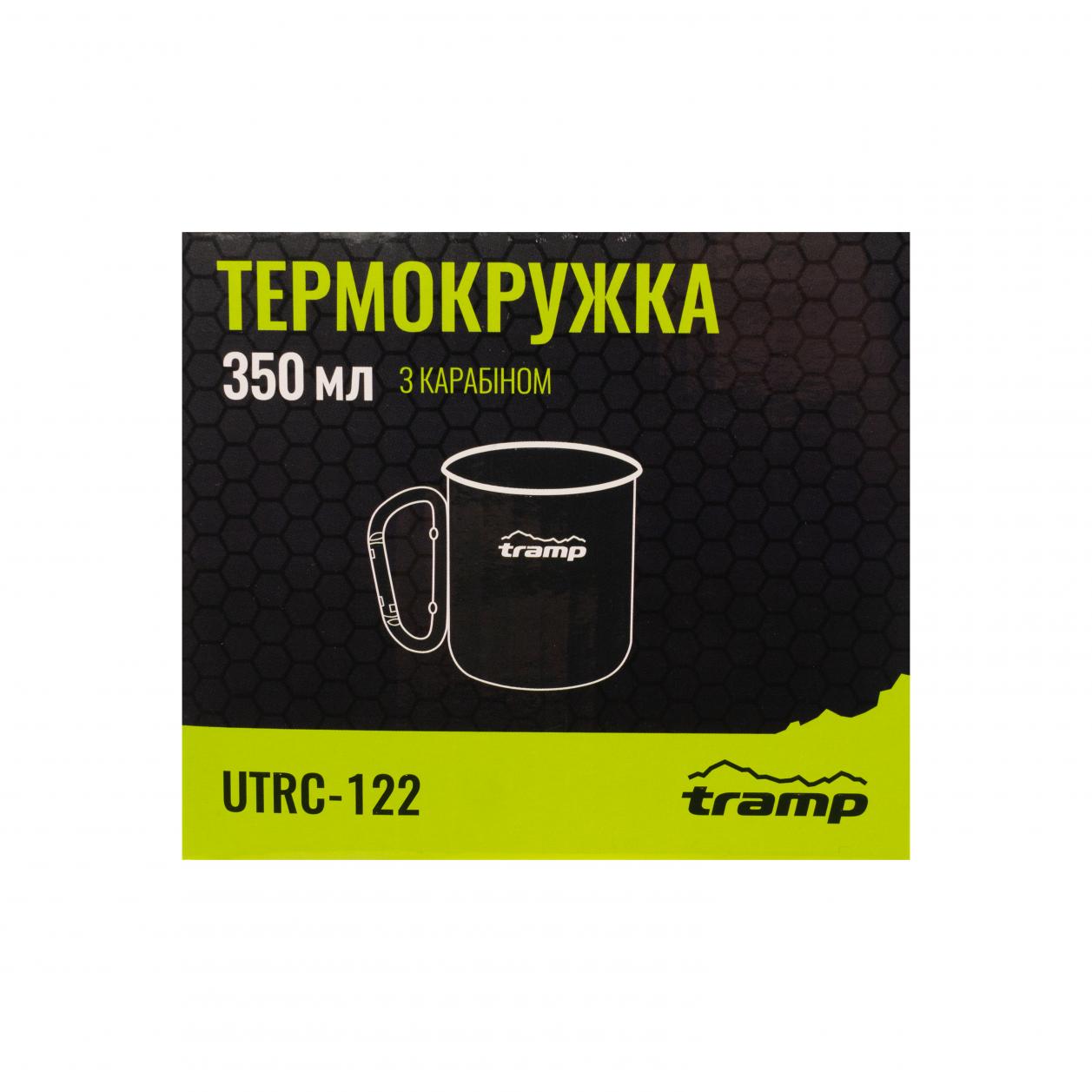 Термокружка TRAMP з карабіном 350мл UTRC-122 olive — 3