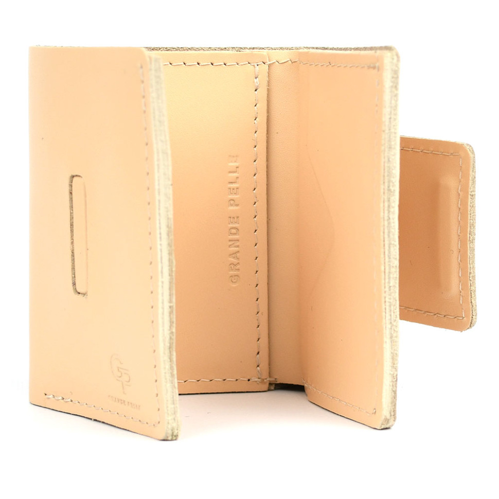Портмоне кожаное, глянец, бежь Grande Pelle 504243 — 4