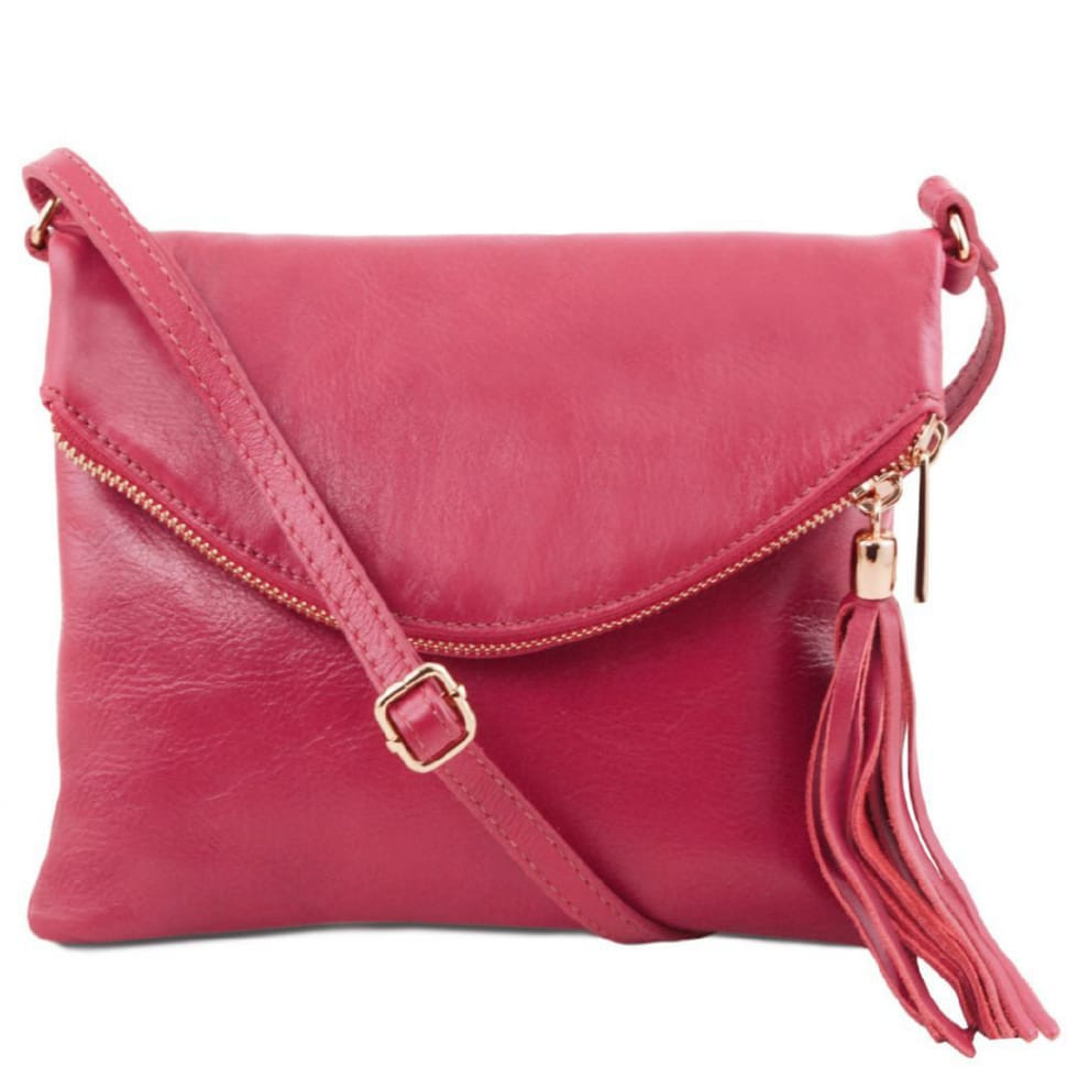 Женская кожаная сумка Tuscany Leather Young Bag TL141153 (Magenta) — фото 1
