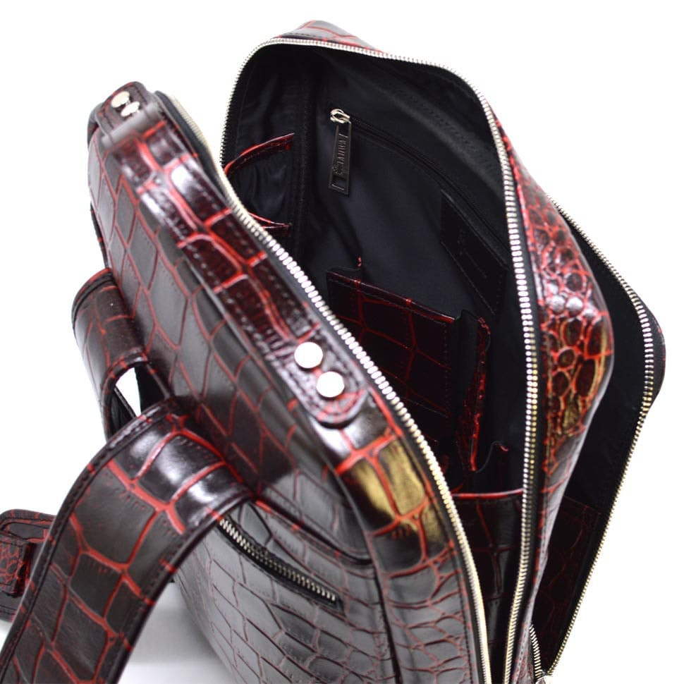 Кожаный рюкзак для ноутбука под рептилию REP1-1239-4lx TARWA — 3