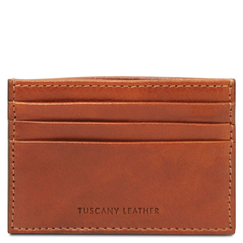 Кожаный кардхолдер Tuscany Leather TL142471 (Телесный)