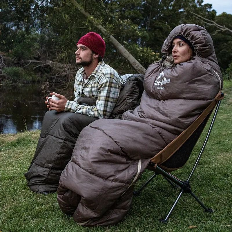 Спальник з капюшоном Naturehike U150 NH20MSD07, (11°C), лівий, зелений — 4