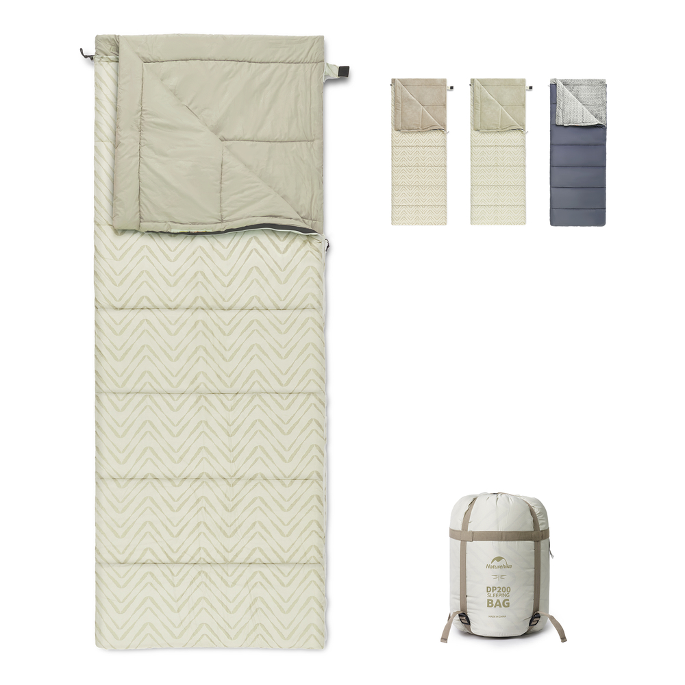 Спальний мішок Naturehike DP200 CNK2300SD012, бежевий — 2