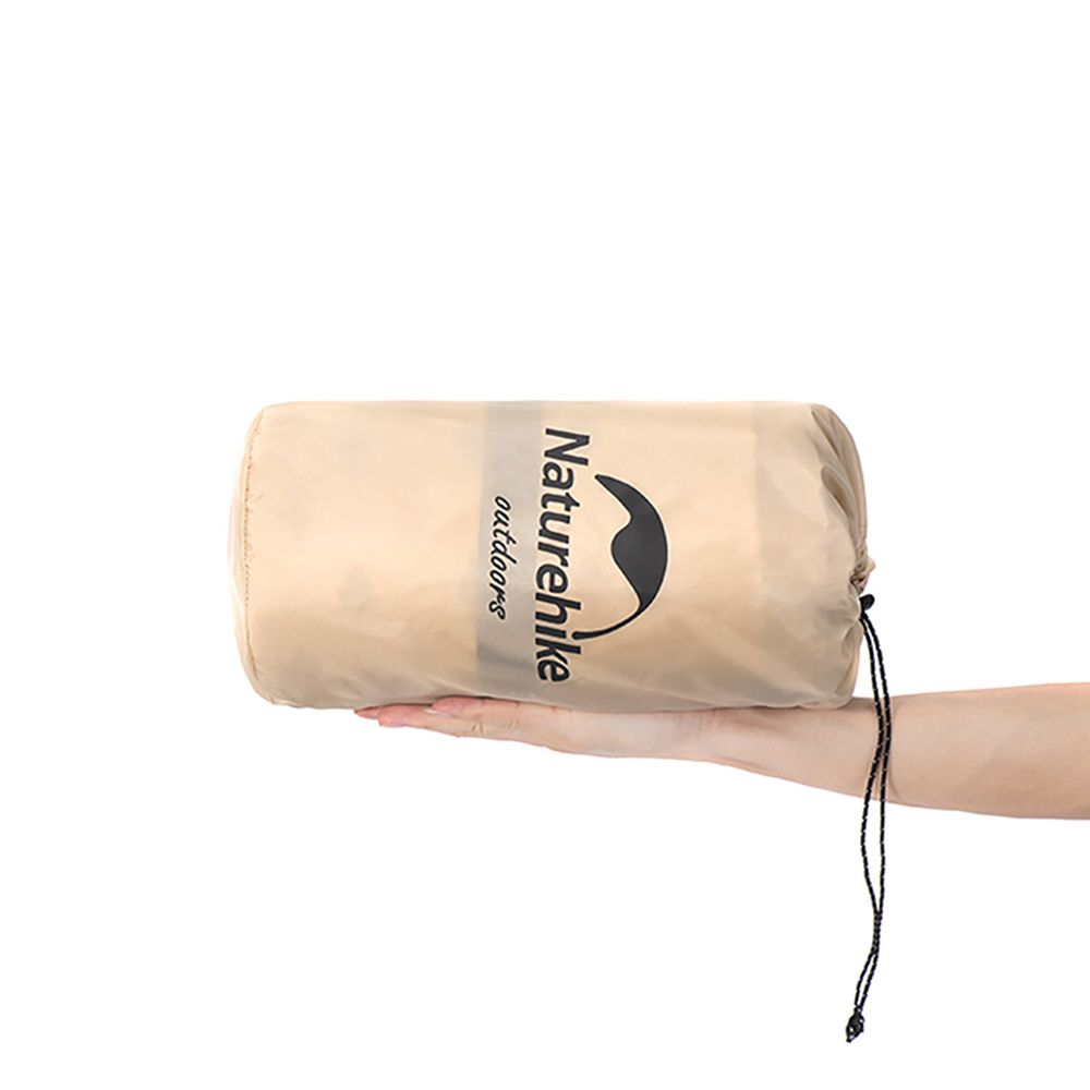 Килимок самонадувний з подушкою Naturehike NH15Q002-D, 25мм, бежевий — 4