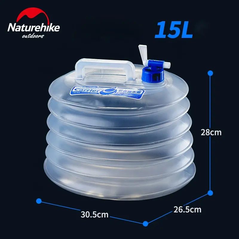 Канистра для води складная Naturehike РЕ 15 л (NH14S002-T) — 2