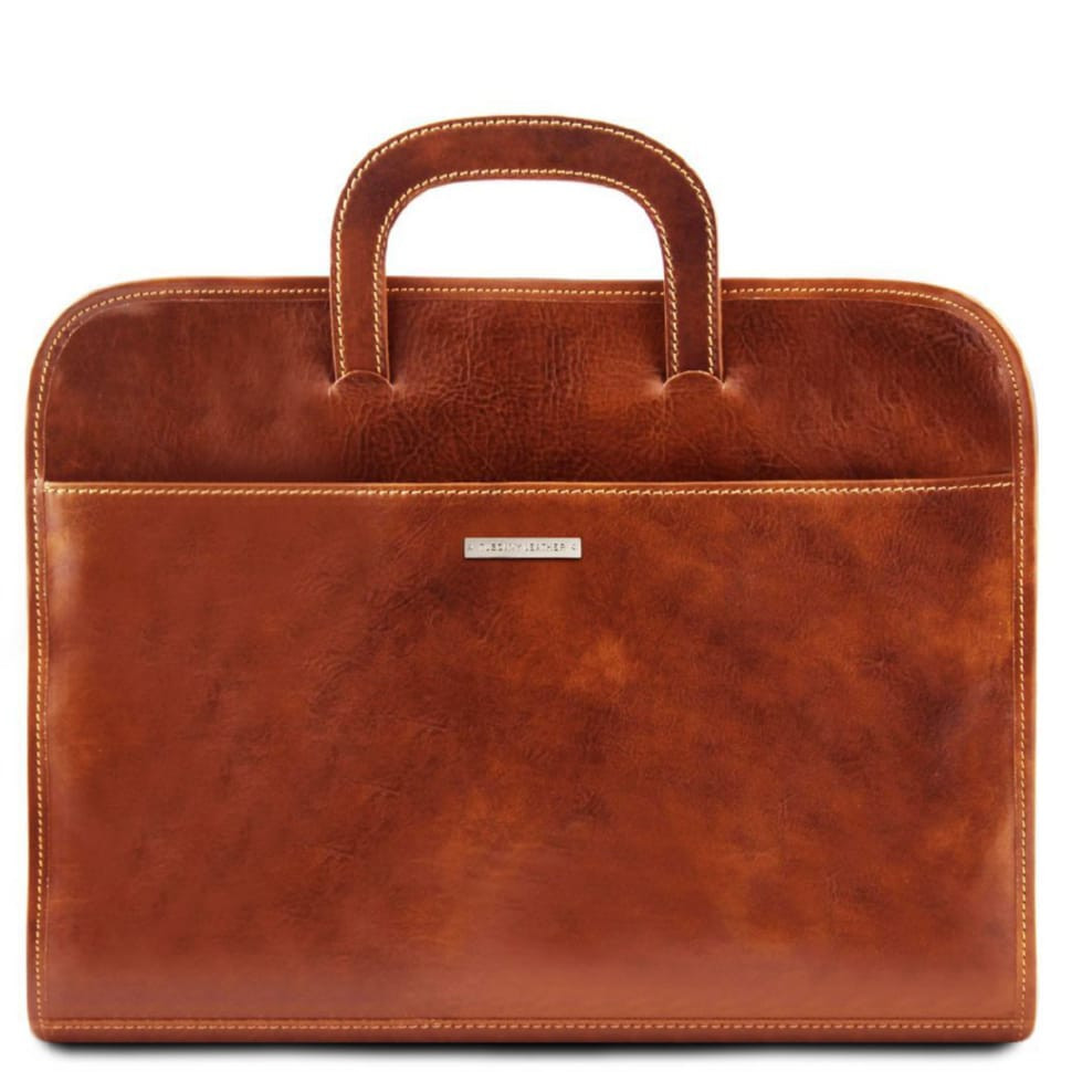 Мужская кожаная папка - портфель Tuscany Leather Sorrento TL141022 (Мед)