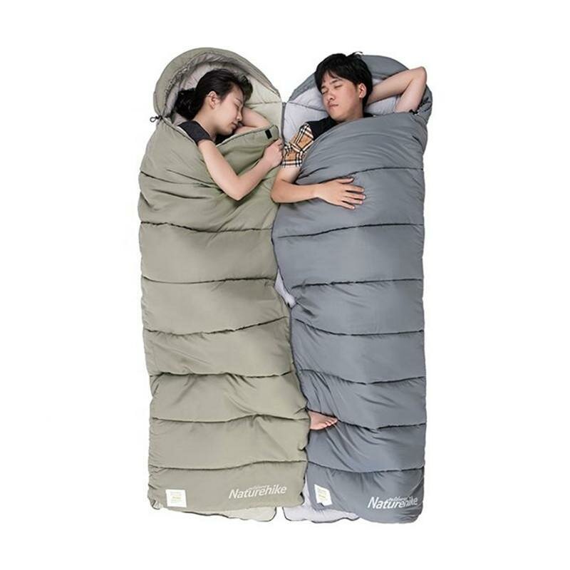 Спальник з капюшоном Naturehike M400 NH20MSD02, (1°C), лівий, сірий — 4