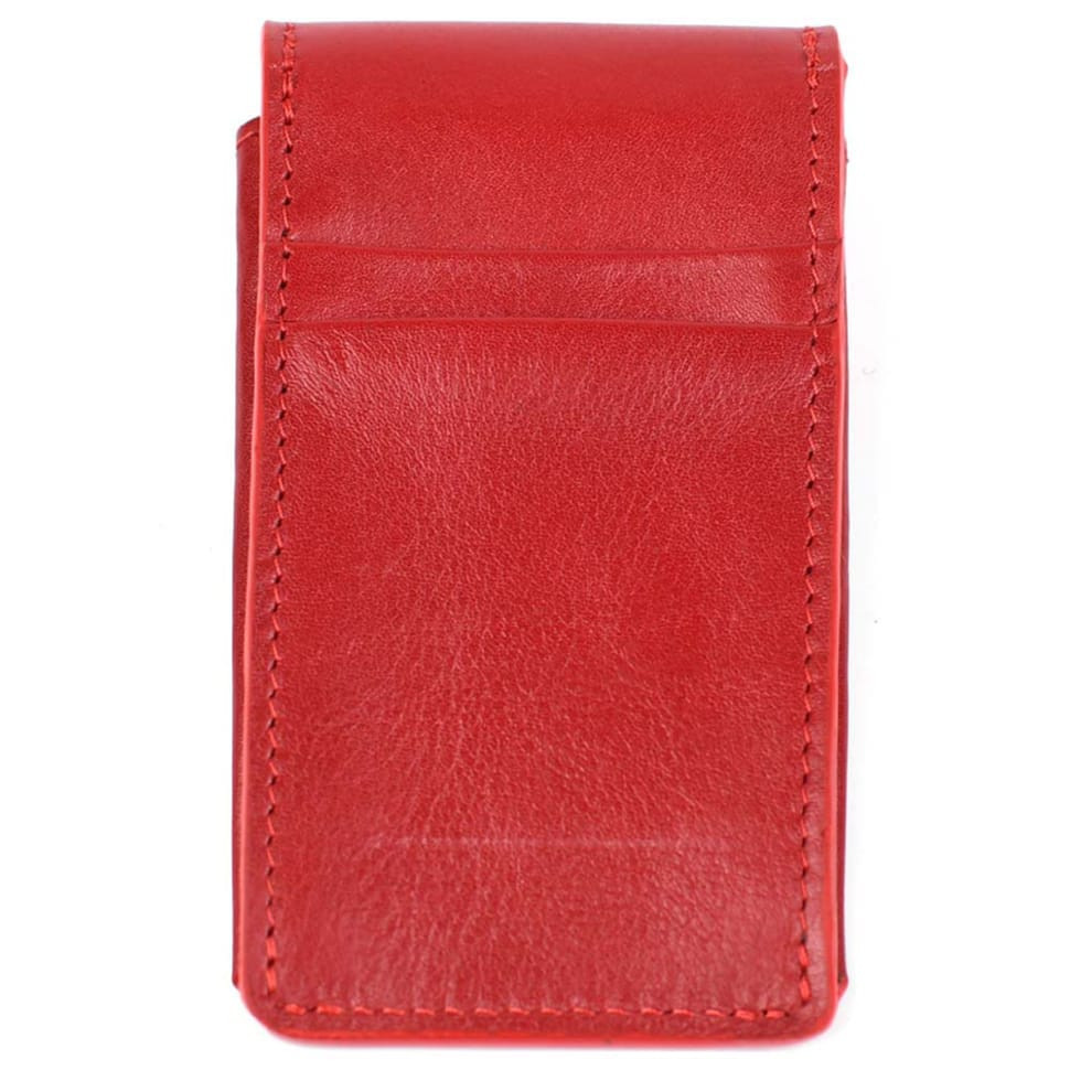 Ключница кожаная Grande Pelle 400660 красная глянцевая — 3