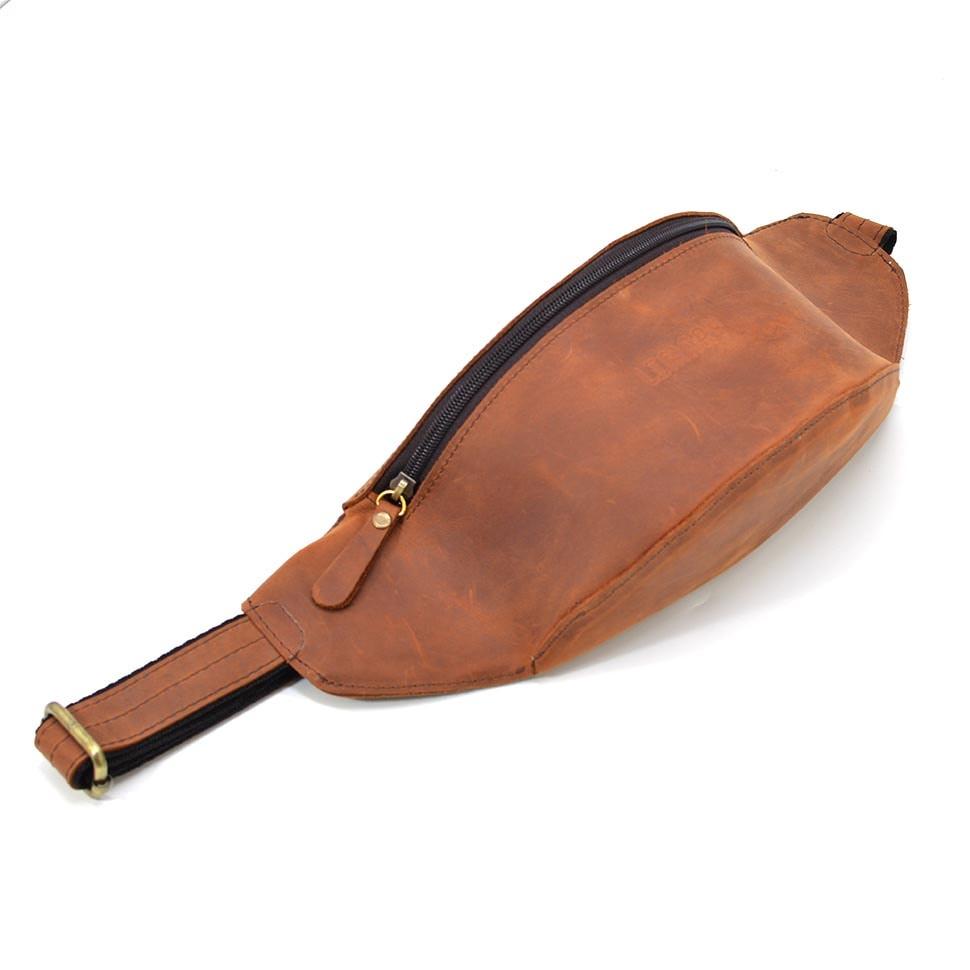 Кожаная сумка на пояс бананка LIMARY Lim-035RB — 4