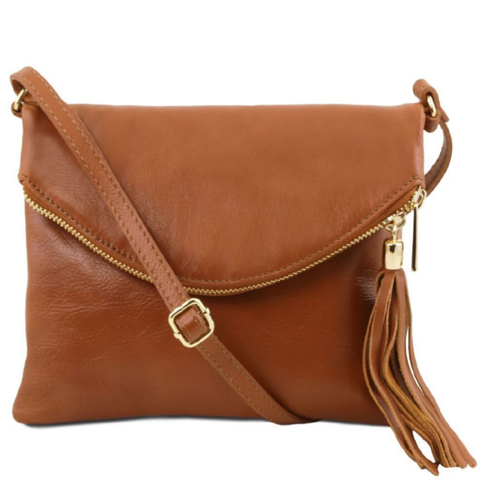 Женская кожаная сумка Tuscany Leather Young Bag TL141153 (Коньяк) — 2