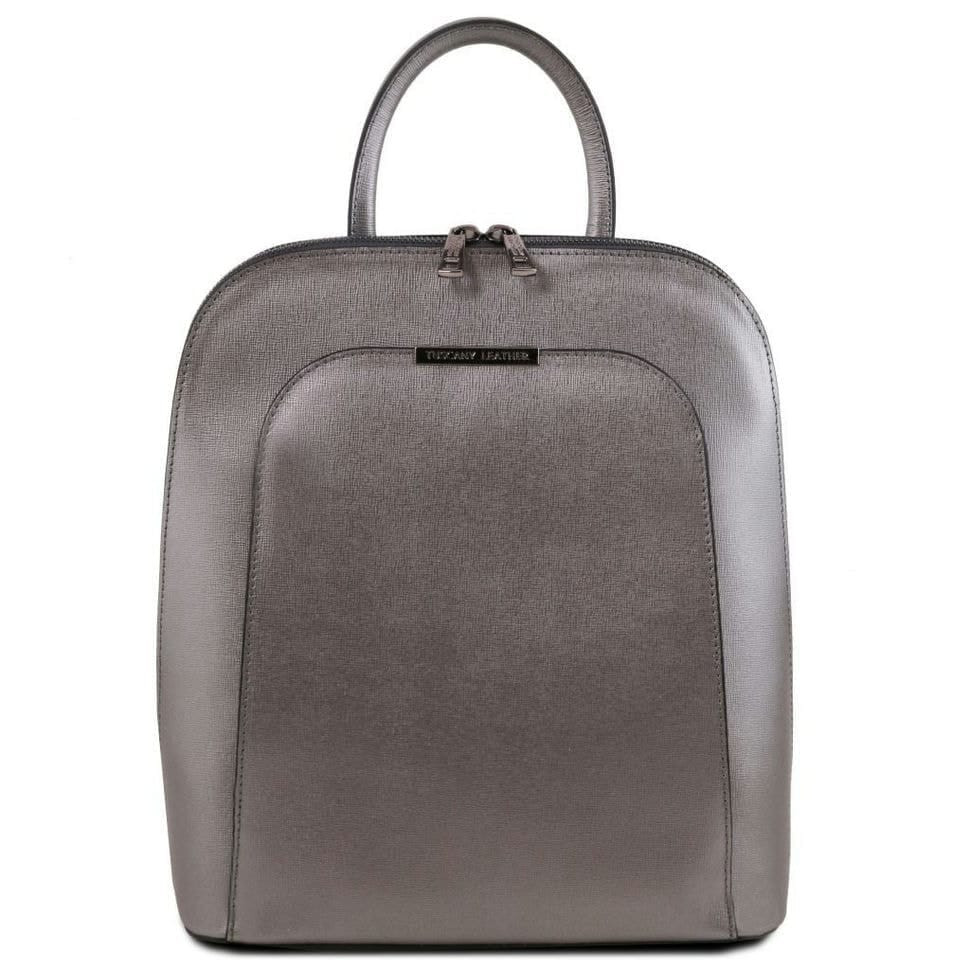 Женский рюкзак кожаный из сафьяновой кожи Tuscany TL141631  (Iron-grey) — фото 1