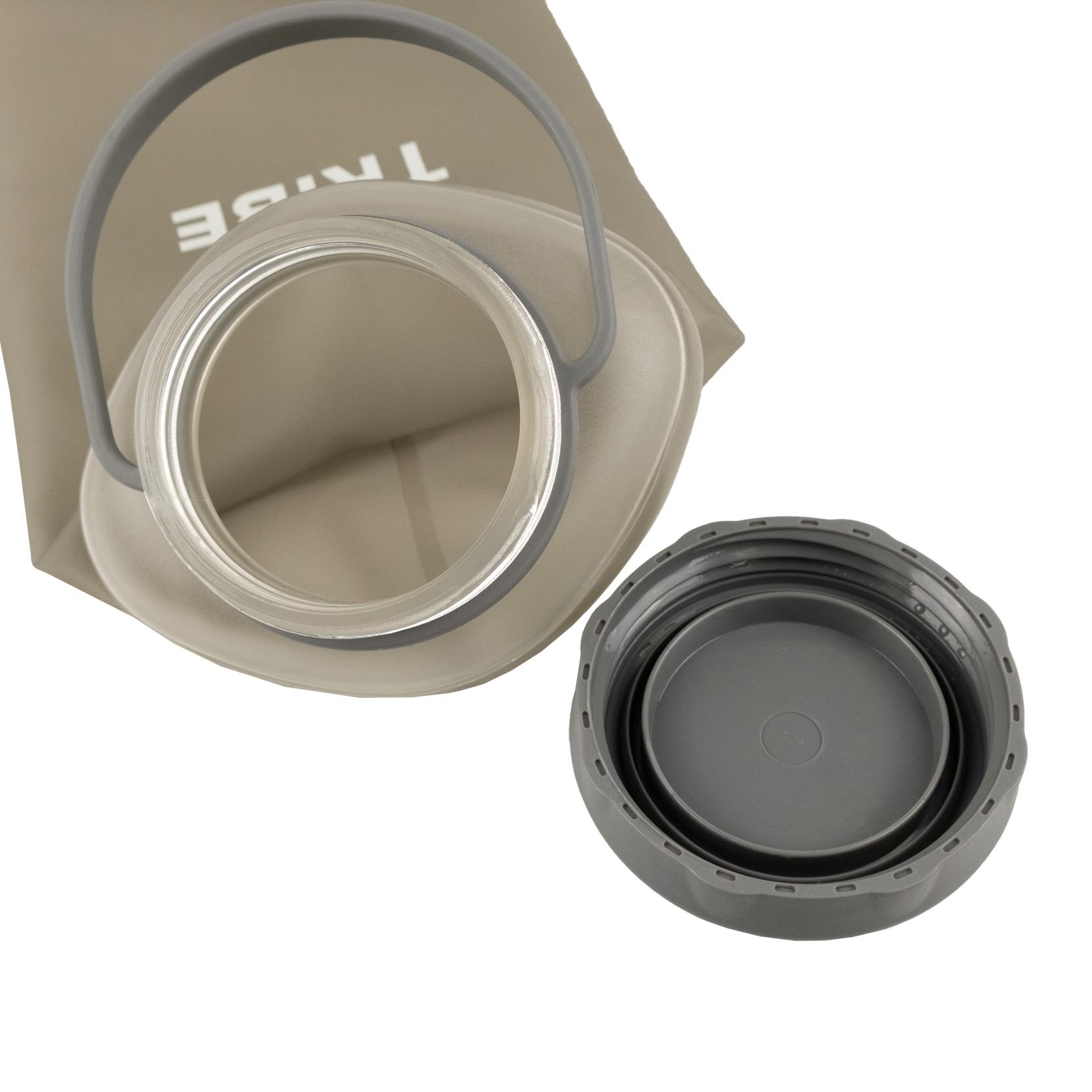 Пляшка Tribe Soft Bottle 1,5 л TPU м'яка T-FE-0024-grey — 2