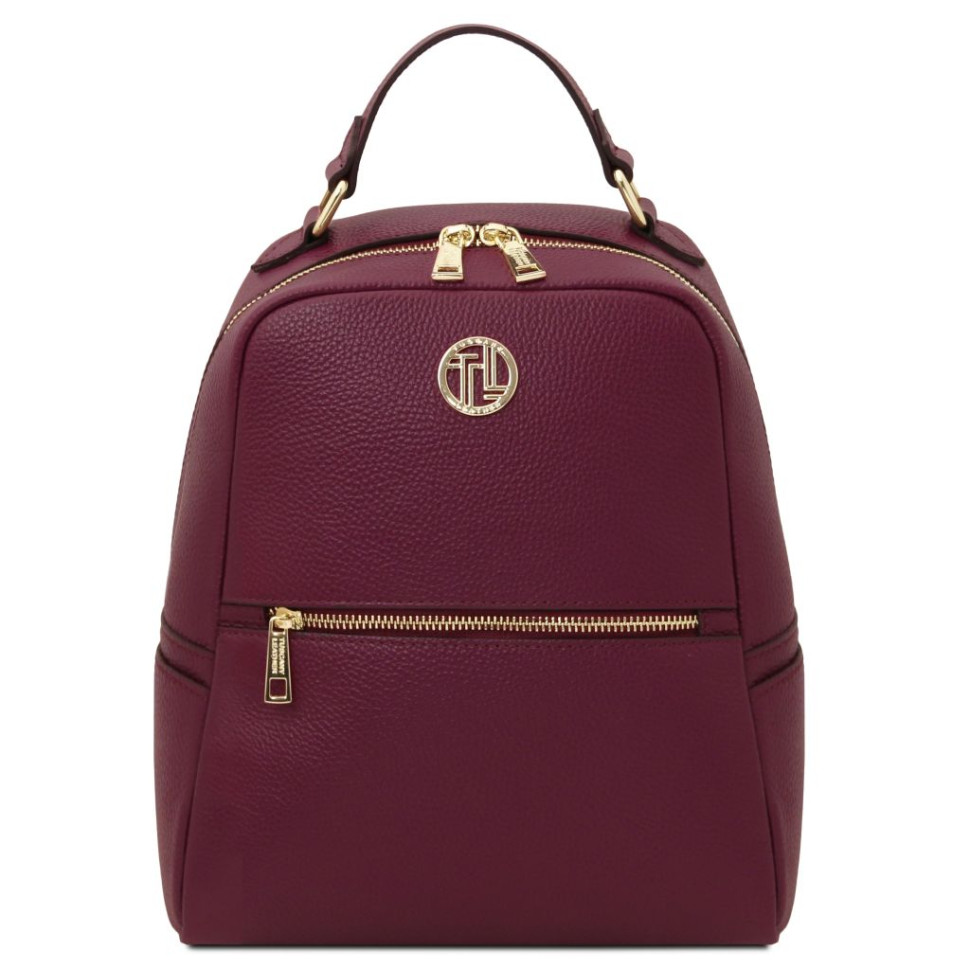 Кожаный женский рюкзак Tuscany Prisma TL142483 (Bordeaux)