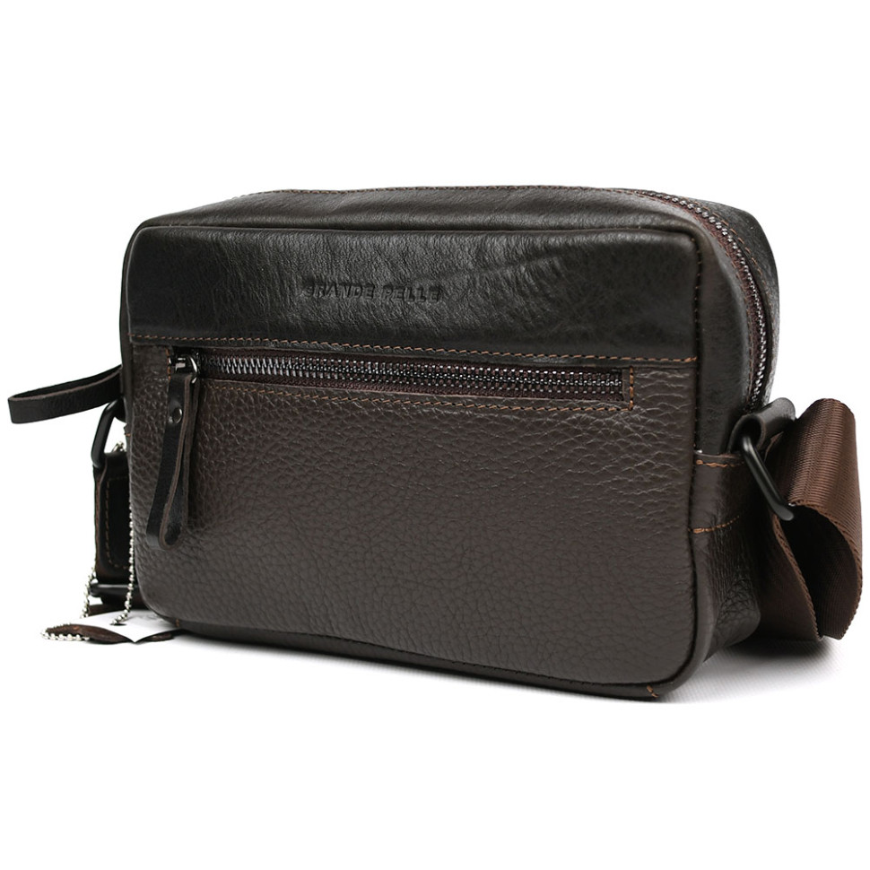 Сумка через плечо компактная вертикальная Grande Pelle 736720 Urban Classic