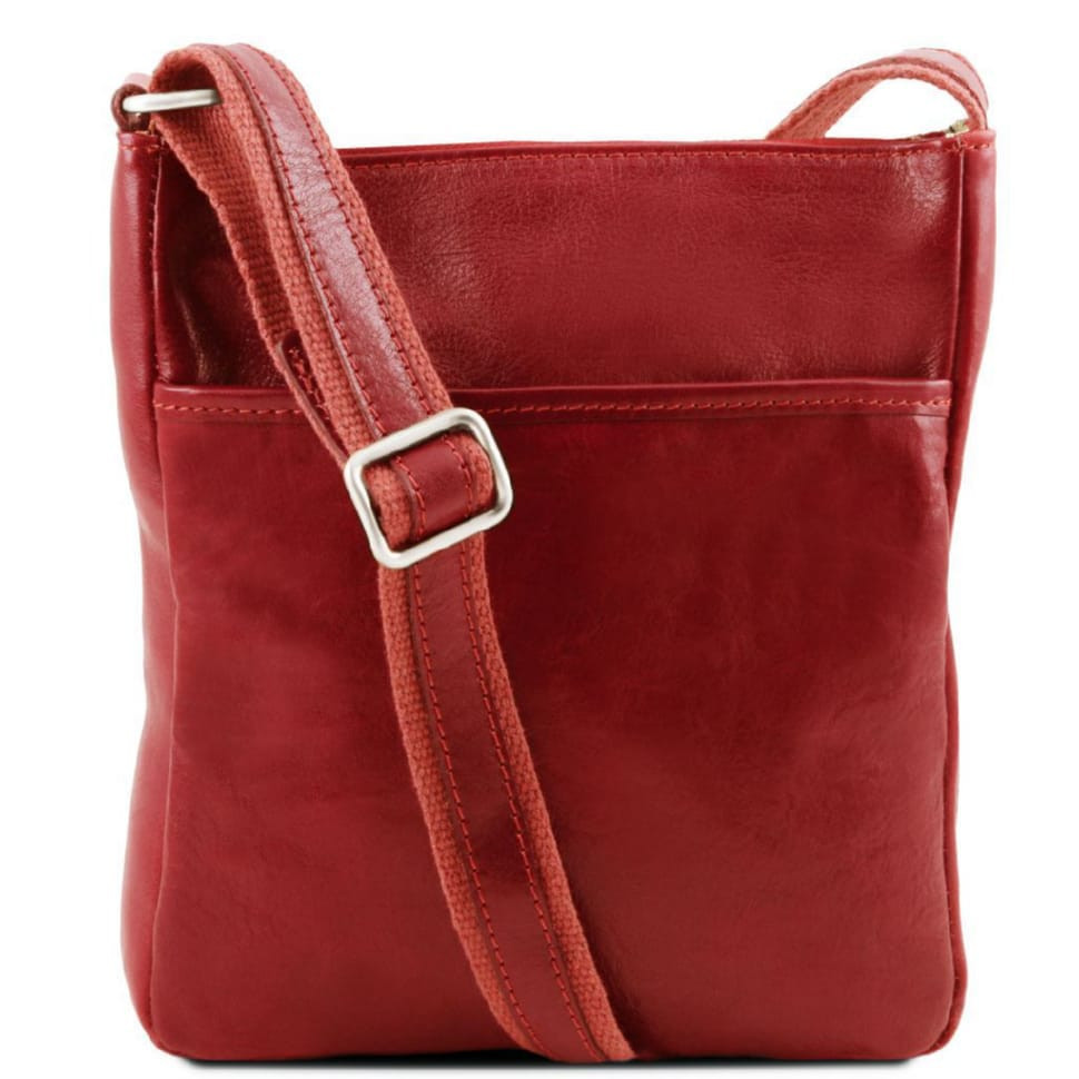 JASON - Мужская кожаная сумка через плечо Tuscany Leather TL141300 (Красный) — 2