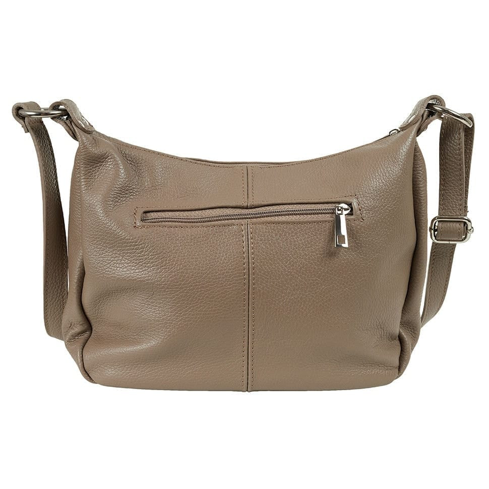 Кожаная женская сумка Virginia Conti Italy - Art01355dtaupe — 4
