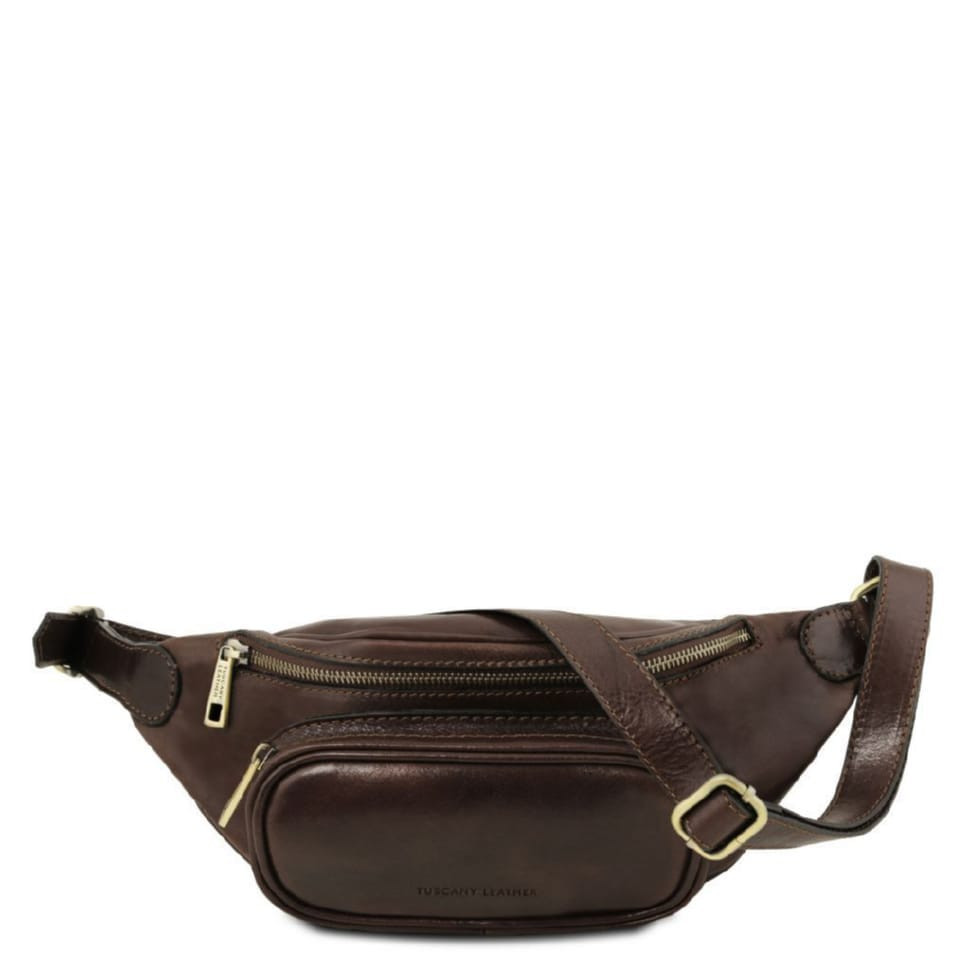Напоясная кожаная сумка TL141797 TUSCANY LEATHER (Темно-коричневый) — 4