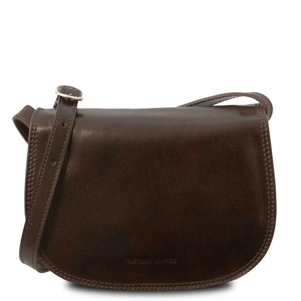 Женская кожаная сумка  Leather Isabella Tuscany TL9031 (Темно-коричневый) — 2