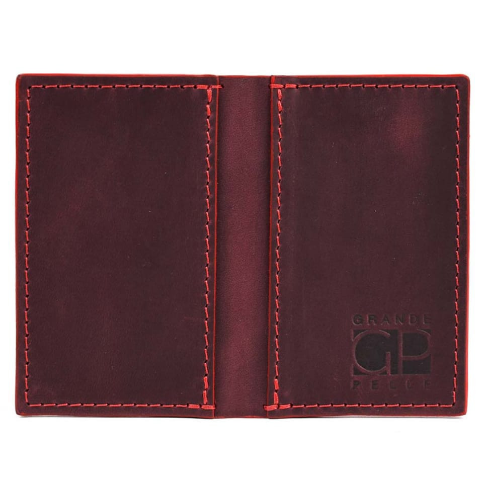 Кард-кейс Grande Pelle CardCase Cartolina 303161 бордо — 3