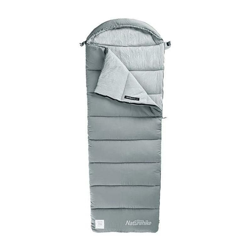 Спальник з капюшоном Naturehike M400 NH20MSD02, (1°C), лівий, сірий — фото 1