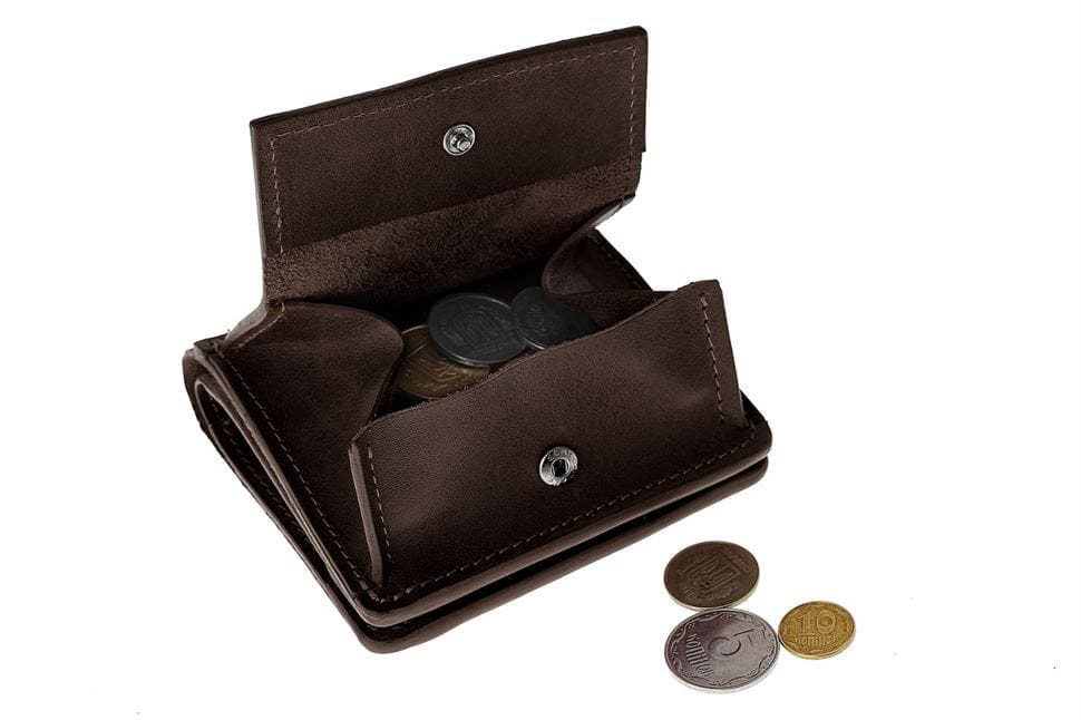Портмоне мужское Lettera 537620 Grande Pelle шоколад — 3