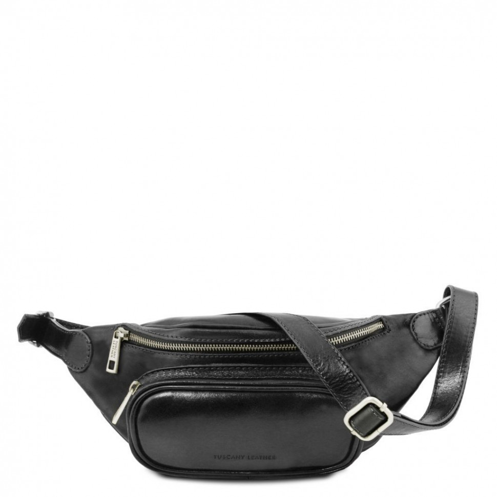 Напоясная кожаная сумка TL141797 TUSCANY LEATHER (Черный)