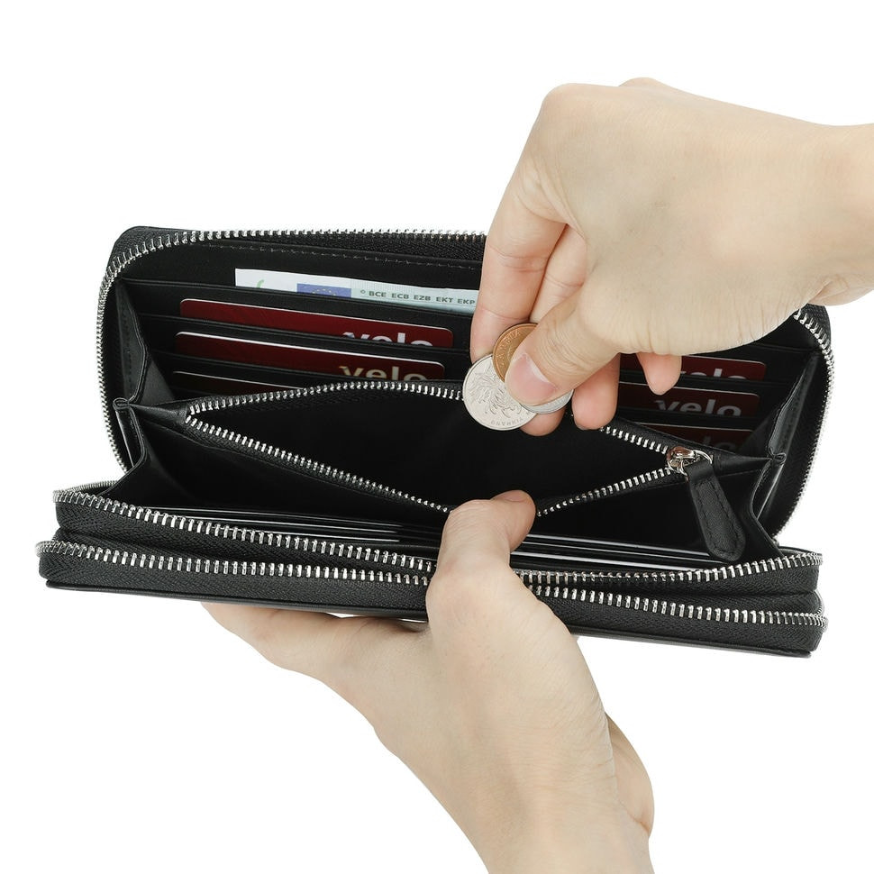 Мужской кожаный клатч на два отделения с петлей и RFID TARWA GA-6060-4lx — 4