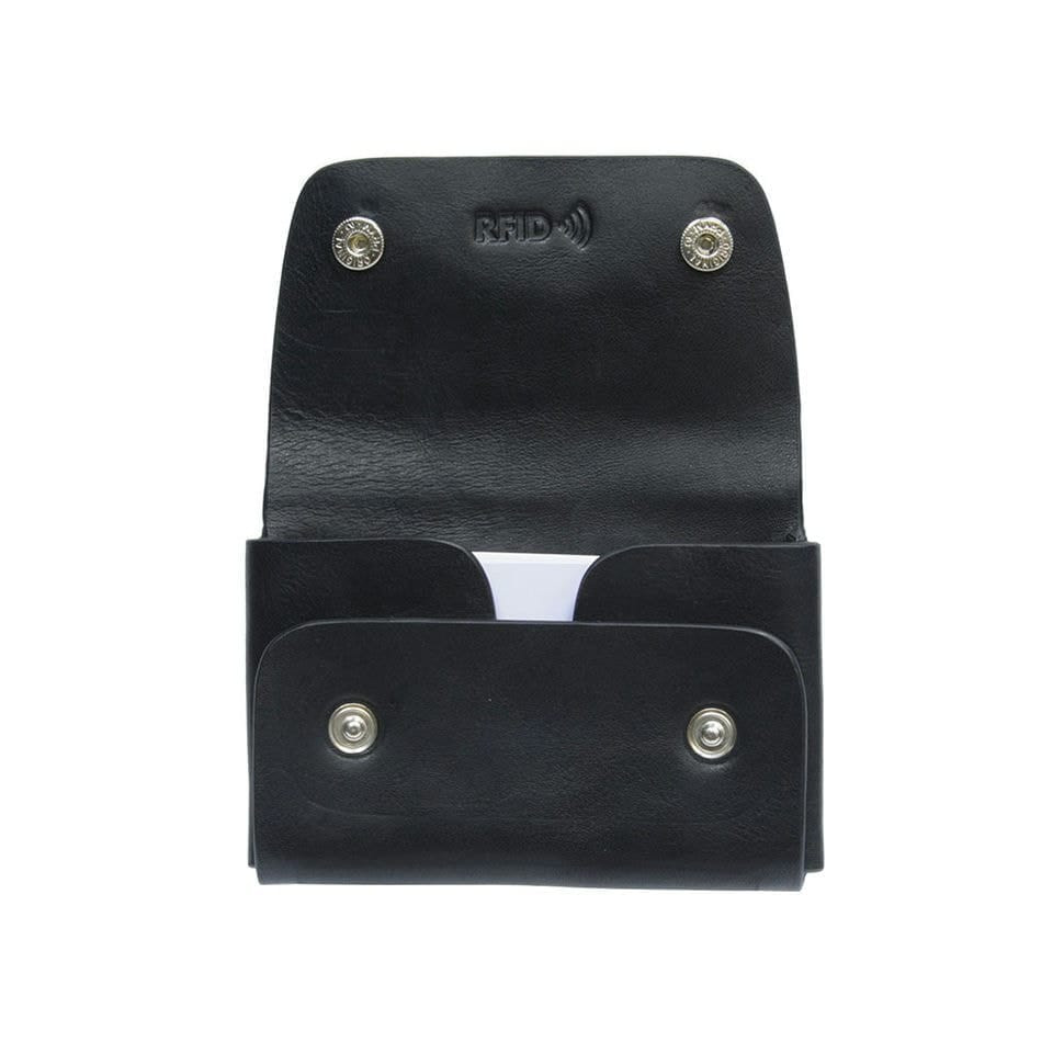 Визитница кожаная Nevada 3740+RFID nero черный — 2