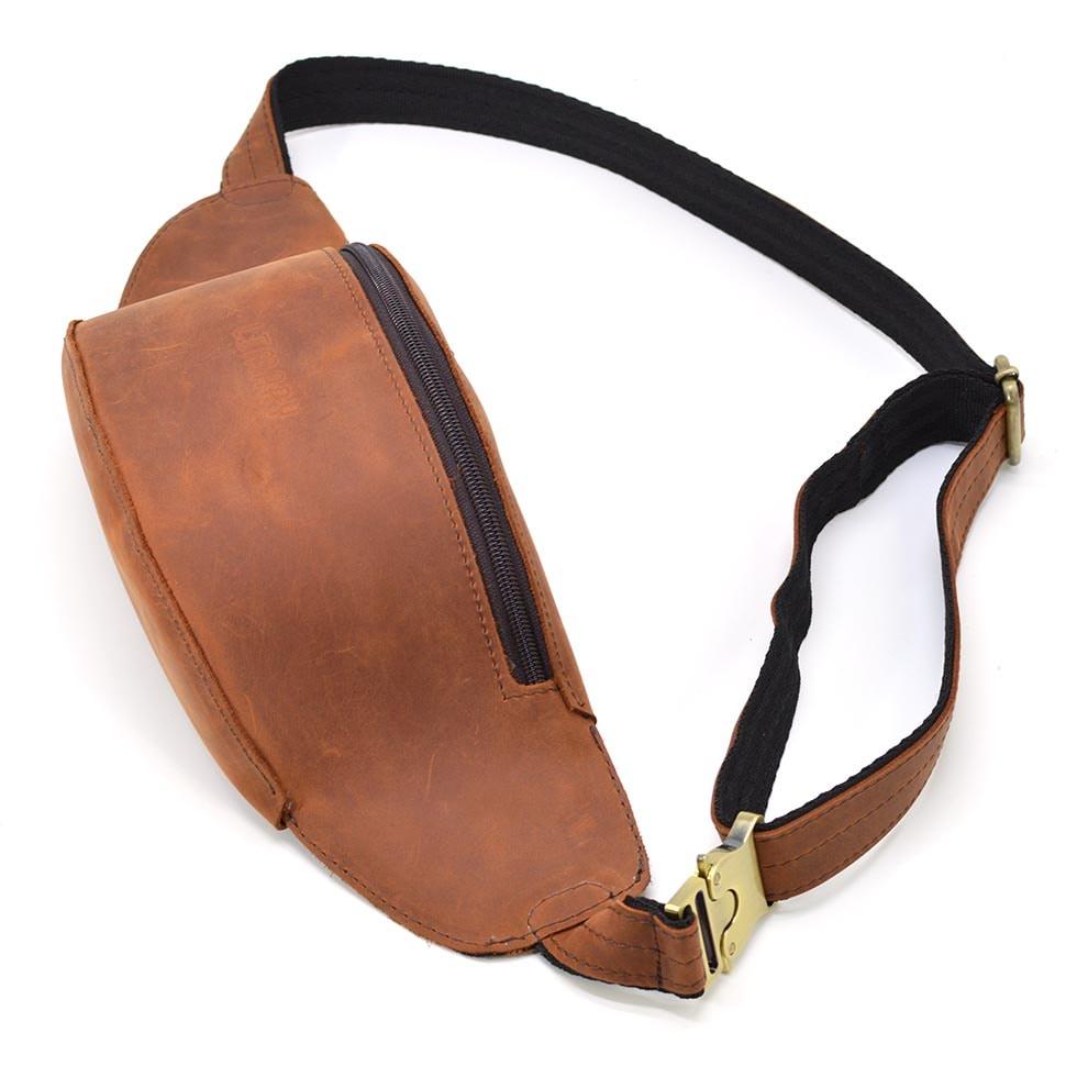 Кожаная сумка на пояс бананка LIMARY Lim-035RB — 3