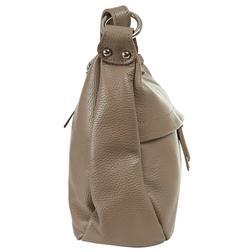 Кожаная женская сумка Virginia Conti Italy - Art01355dtaupe — 3