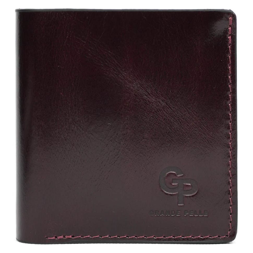 Портмоне Lettera с монетницей, бордовый Алькор Grande Pelle 537361