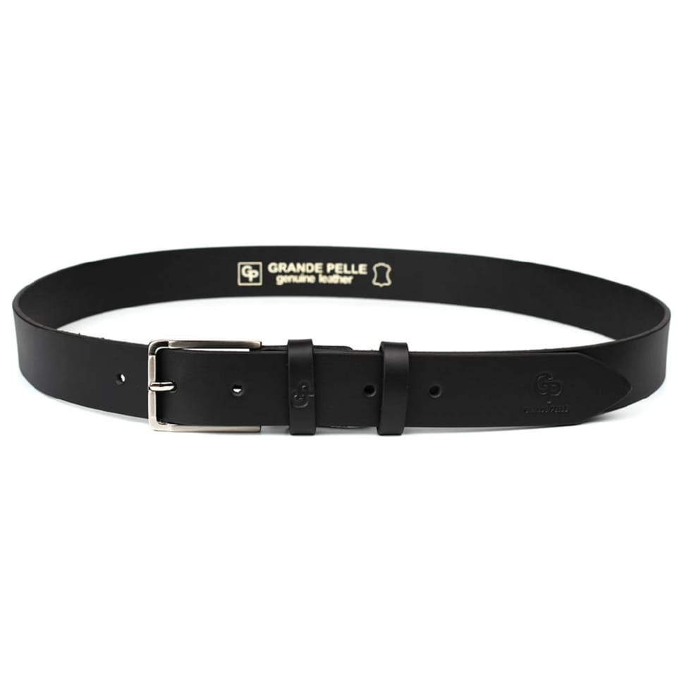 Кожаный ремень черный 35мм Grande Pelle 310012500 — 2