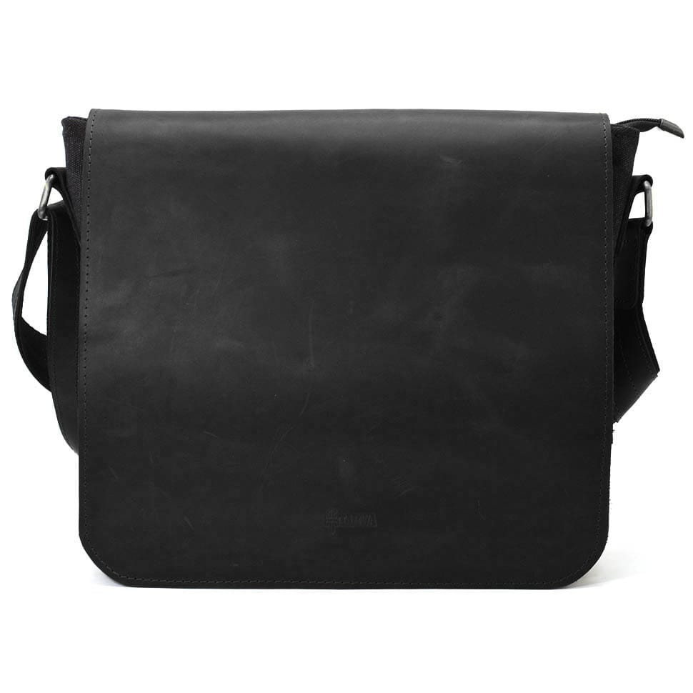 Сумка через плечо размера А4 из парусины и кожи RAG-6601-3md TARWA — 4